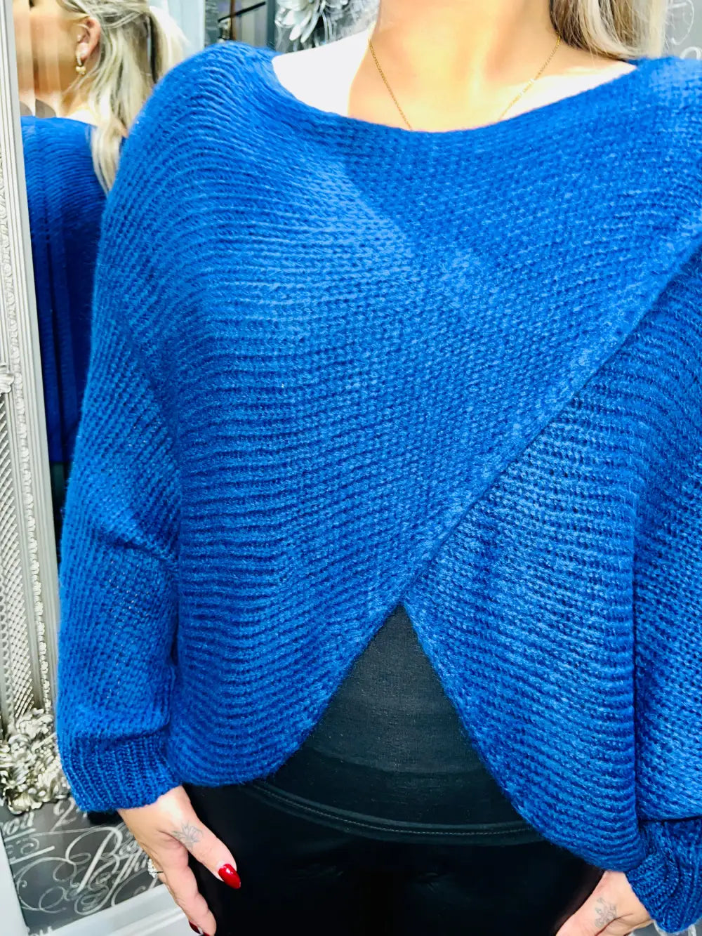 Clara Crossover Jumper ROYAL