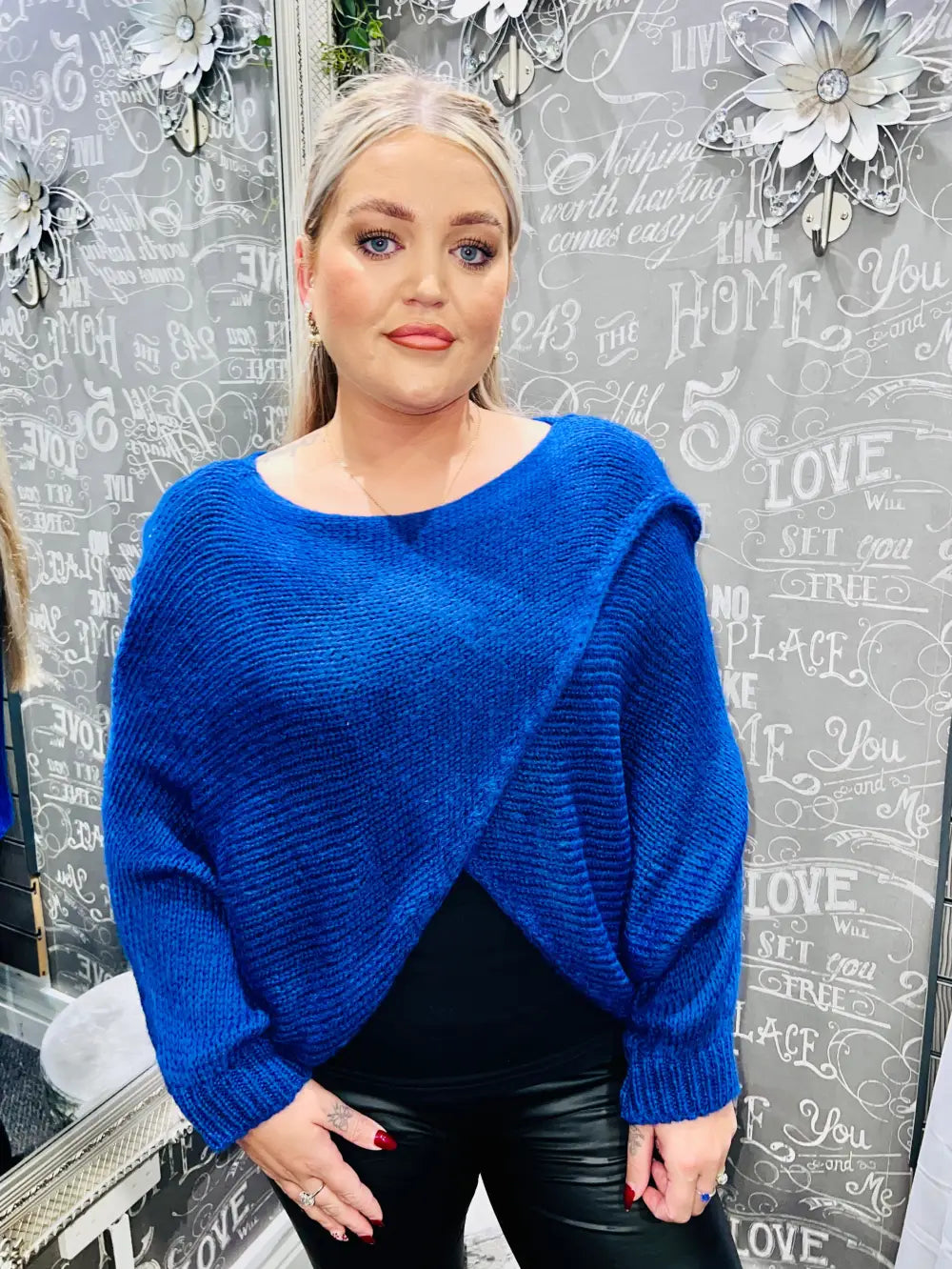 Clara Crossover Jumper ROYAL