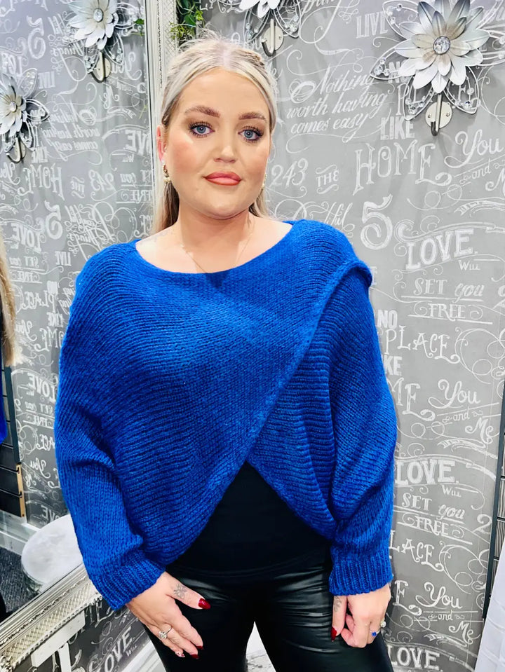 Clara Crossover Jumper ROYAL