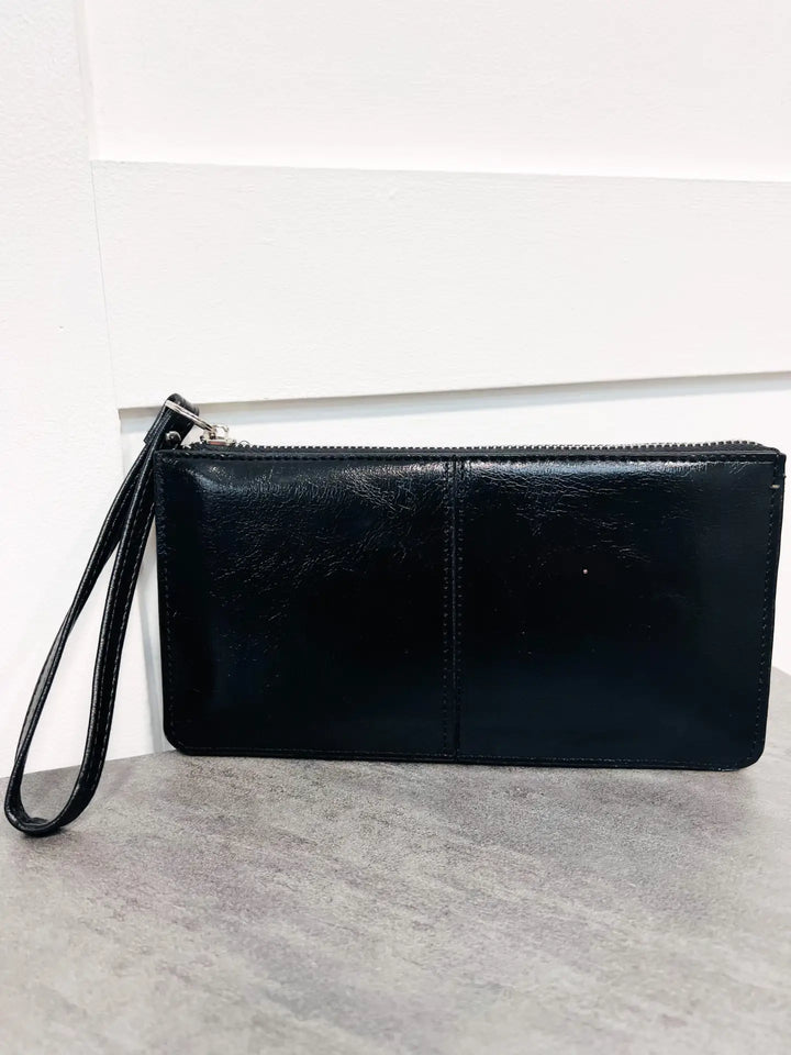 Coloured Wallet Purse - BLACK - Purse