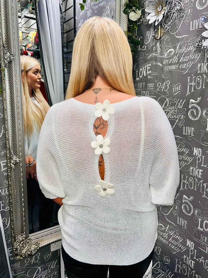 Daisy Back Jumper CREAM