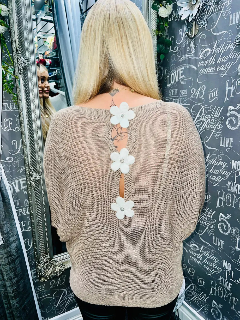 Daisy Back Jumper MOCHA