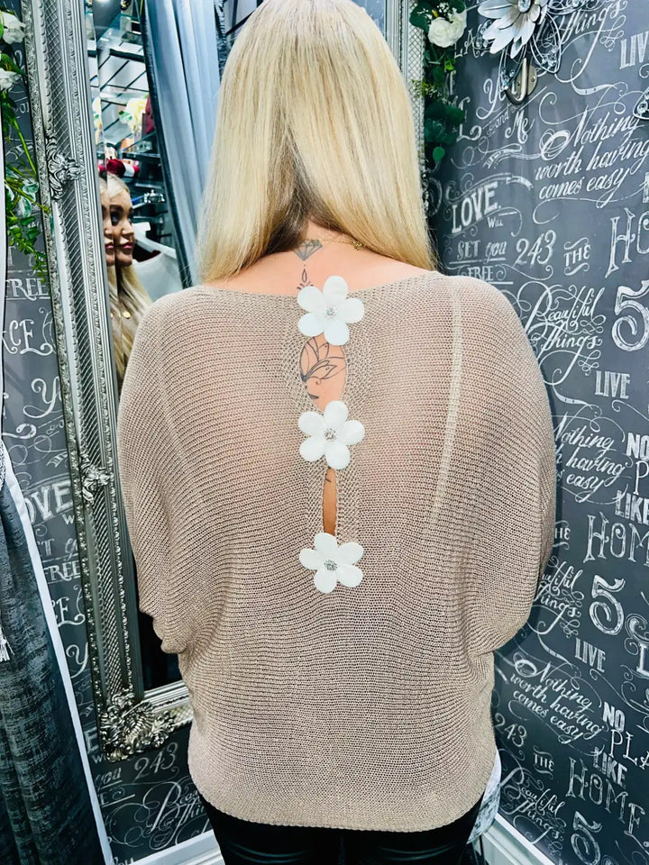 Daisy Back Jumper MOCHA