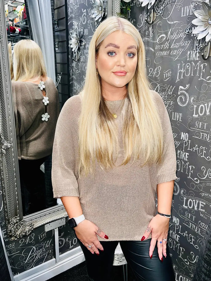 Daisy Back Jumper MOCHA