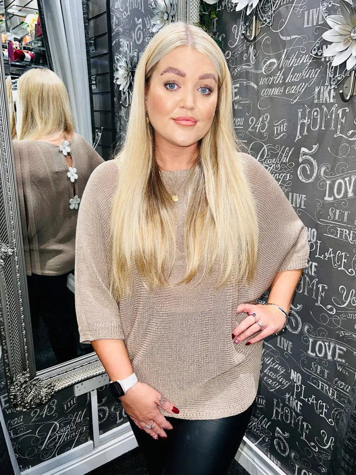 Daisy Back Jumper MOCHA