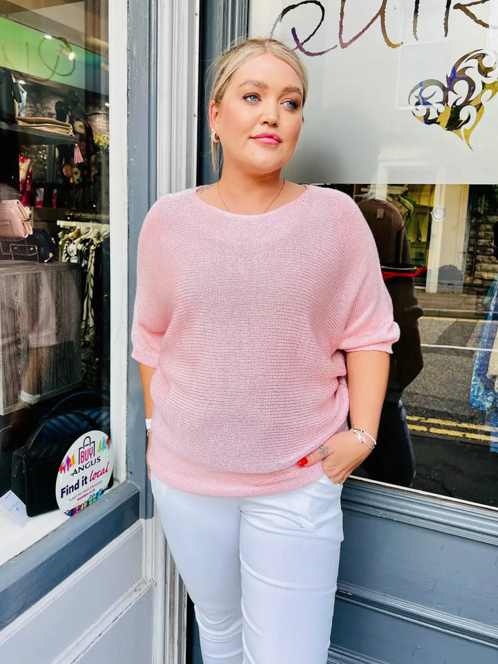 Daisy Back Jumper PALE PINK