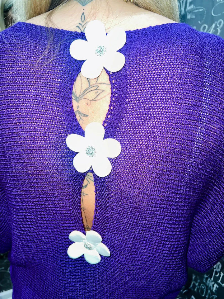 Daisy Back Jumper PURPLE