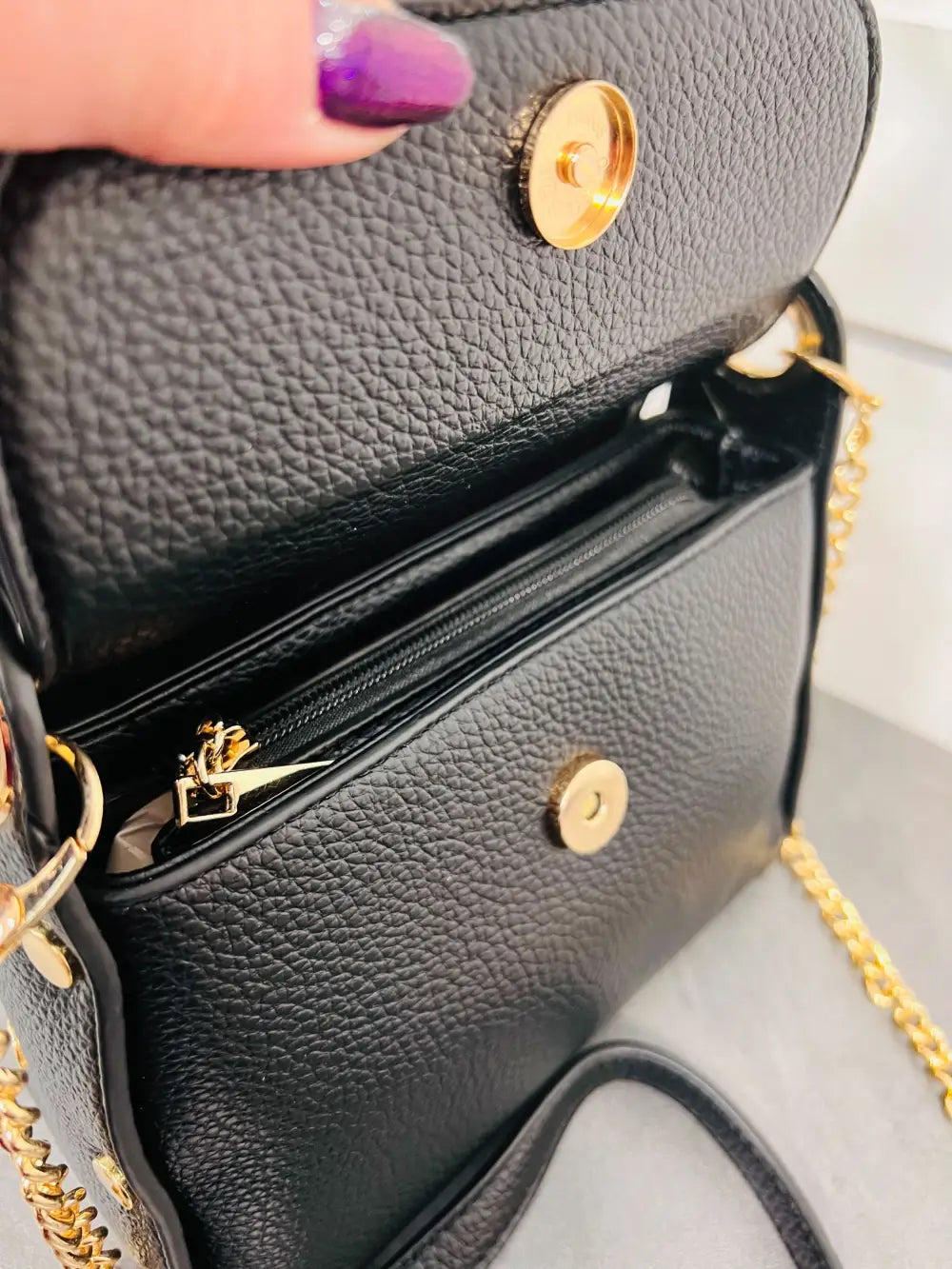 Mini Bee Chain Handbag BLACK - Handbag