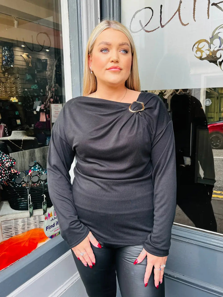 Paloma Clasp Top BLACK