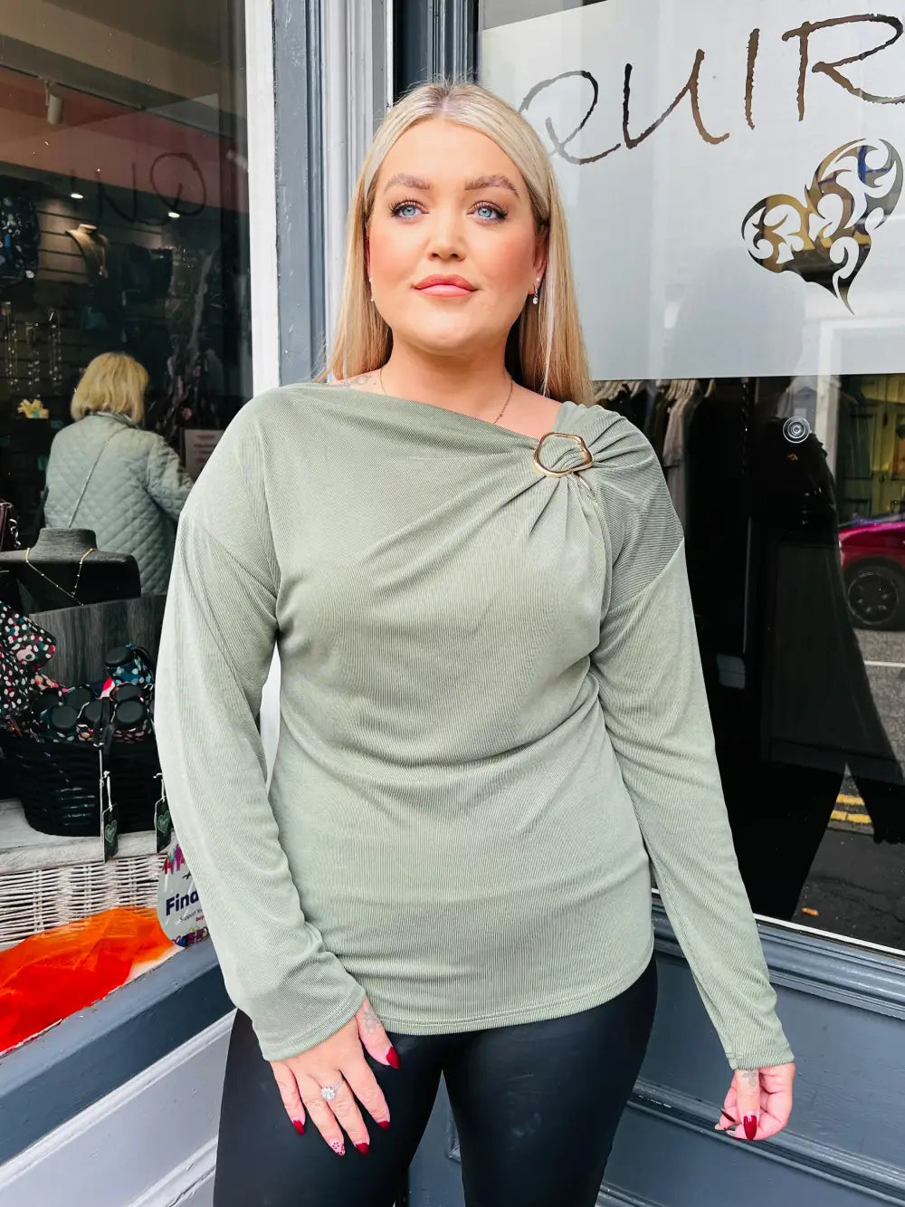 Paloma Clasp Top KHAKI