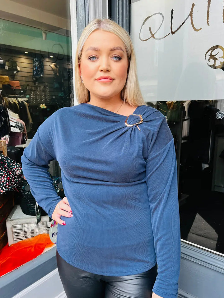 Paloma Clasp Top NAVY