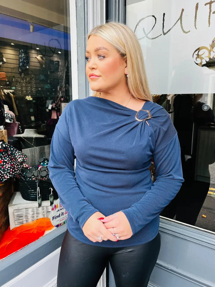 Paloma Clasp Top NAVY