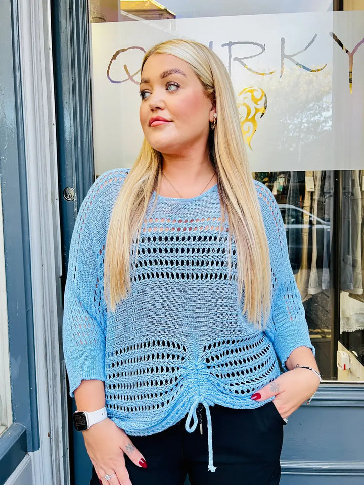 Peyton Fine Knit LIGHT BLUE