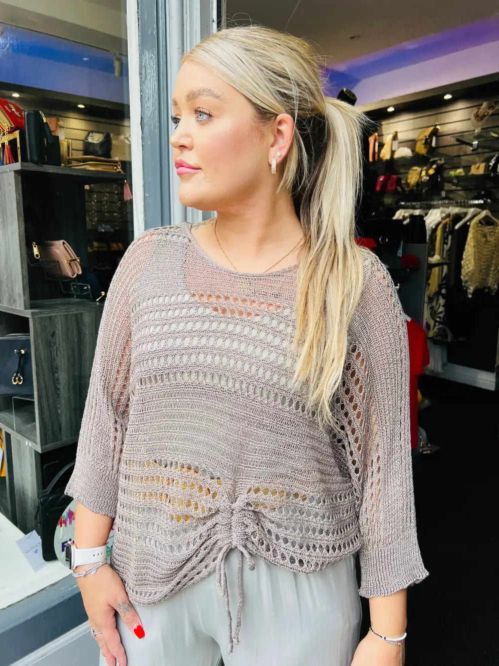 Peyton Fine Knit MOCHA