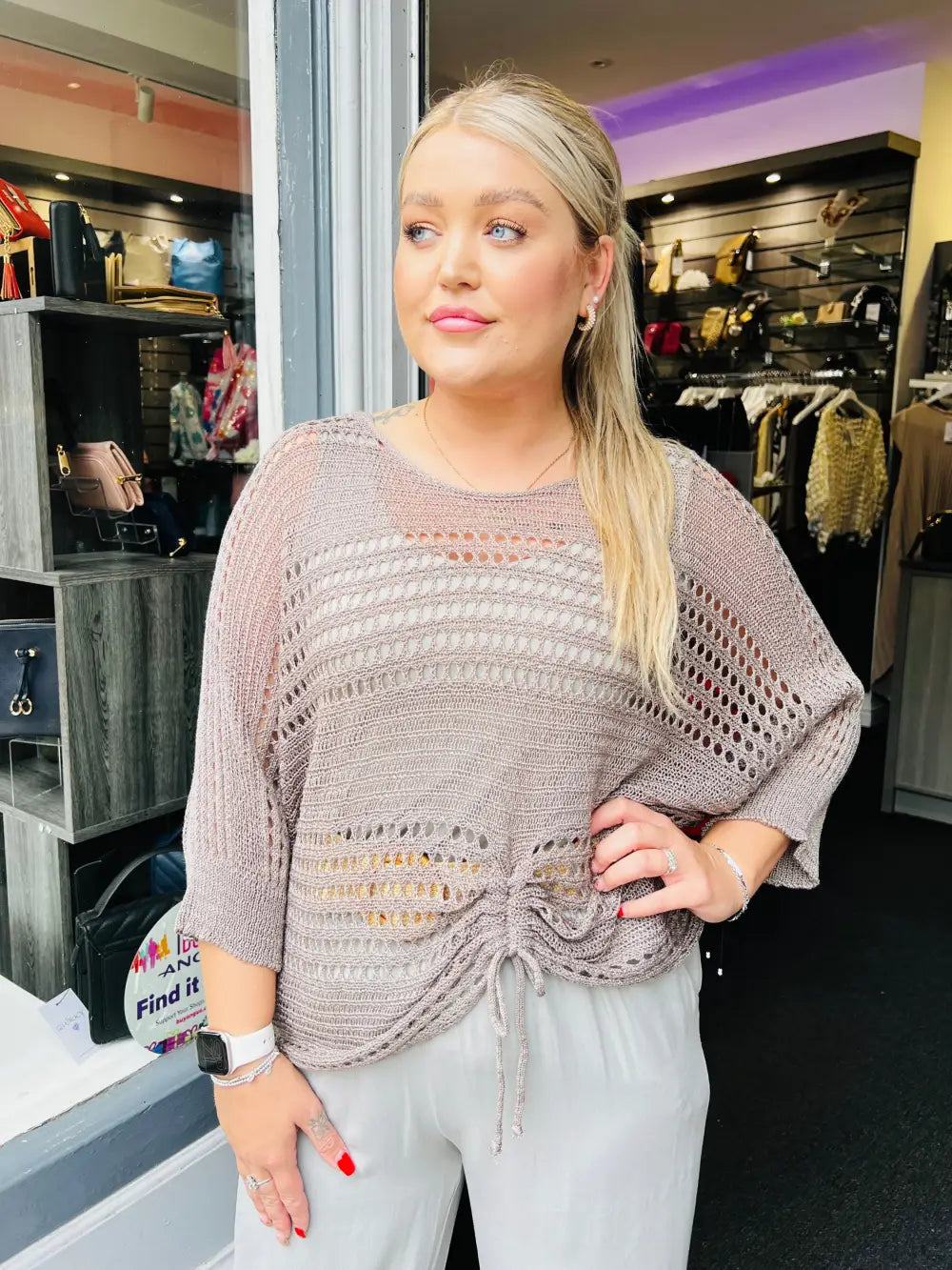 Peyton Fine Knit MOCHA