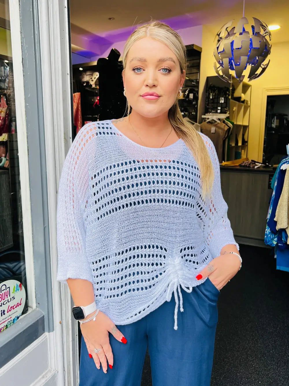 Peyton Fine Knit WHITE