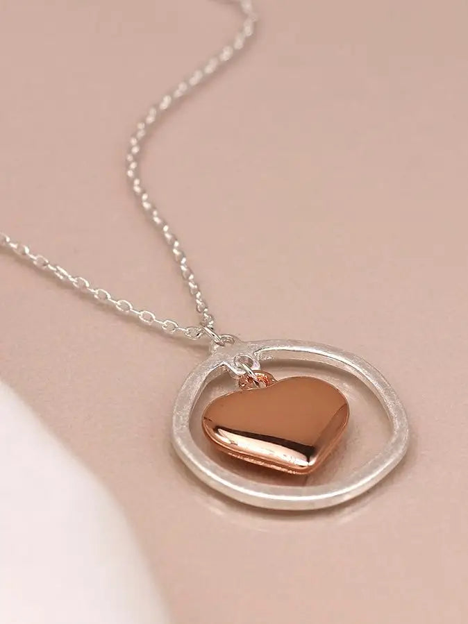 POM Hoop Heart Necklace - Jewellery