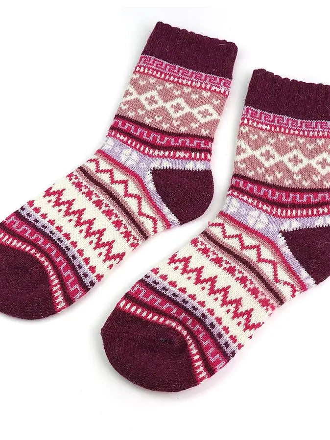 POM Nordic Thick Socks PINK