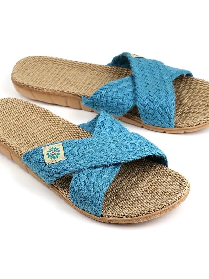POM Slider Sandals BLUE - 3 Sizes