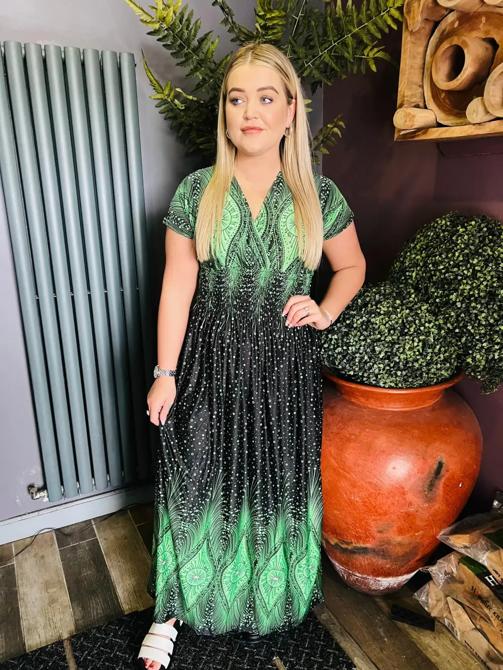 Sophie Slinky Maxi Dress GREEN
