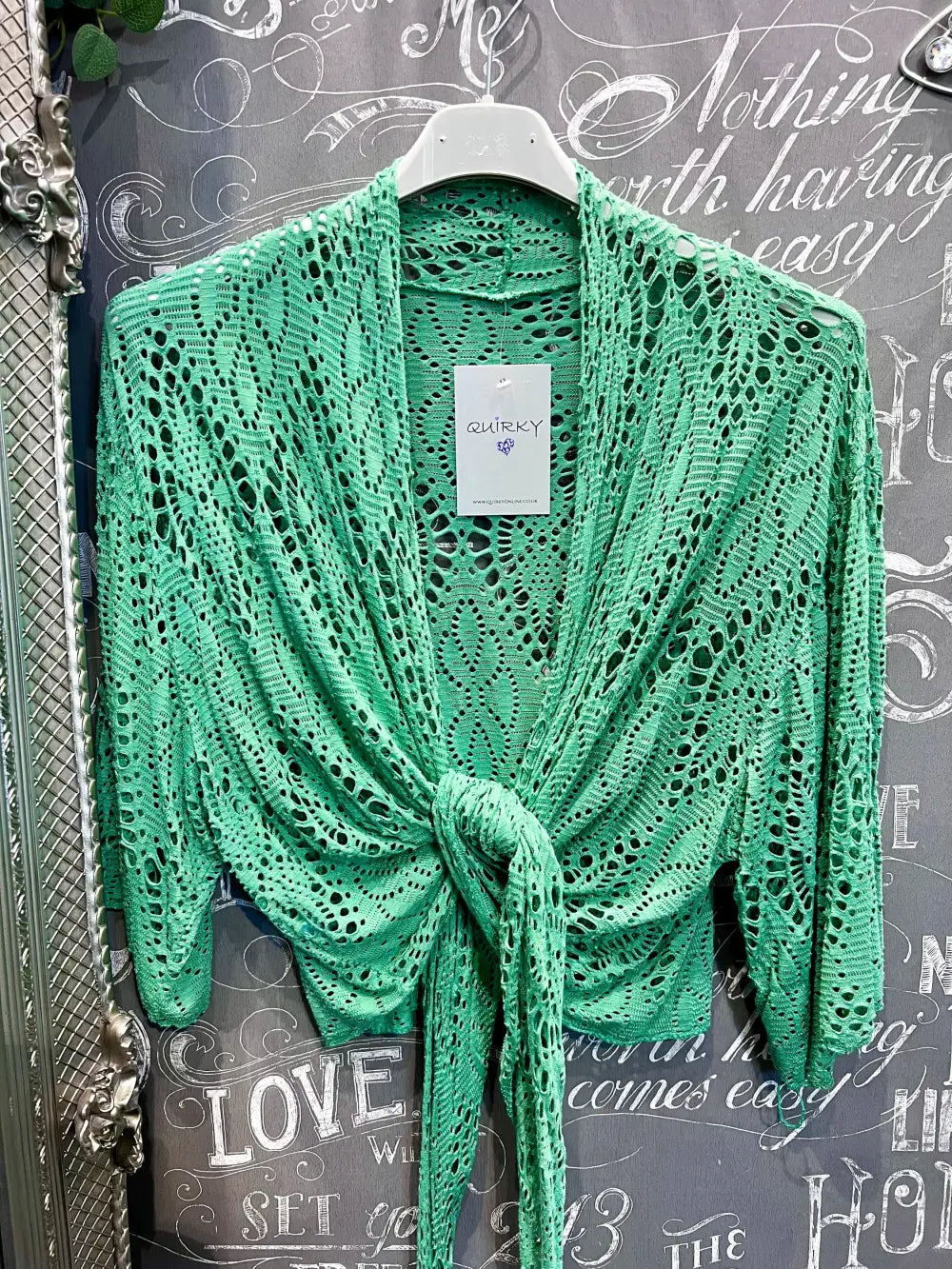 Summer Cover Up Cardigan - 13 Colours - MID GREEN