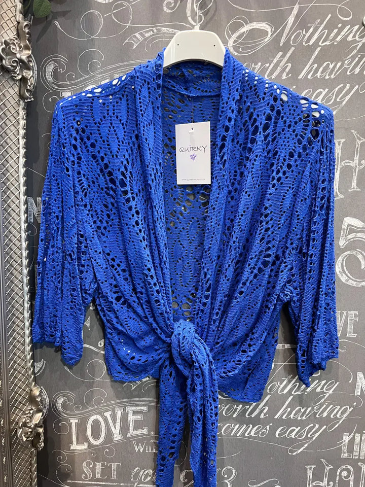 Summer Cover Up Cardigan - 13 Colours - ROYAL BLUE