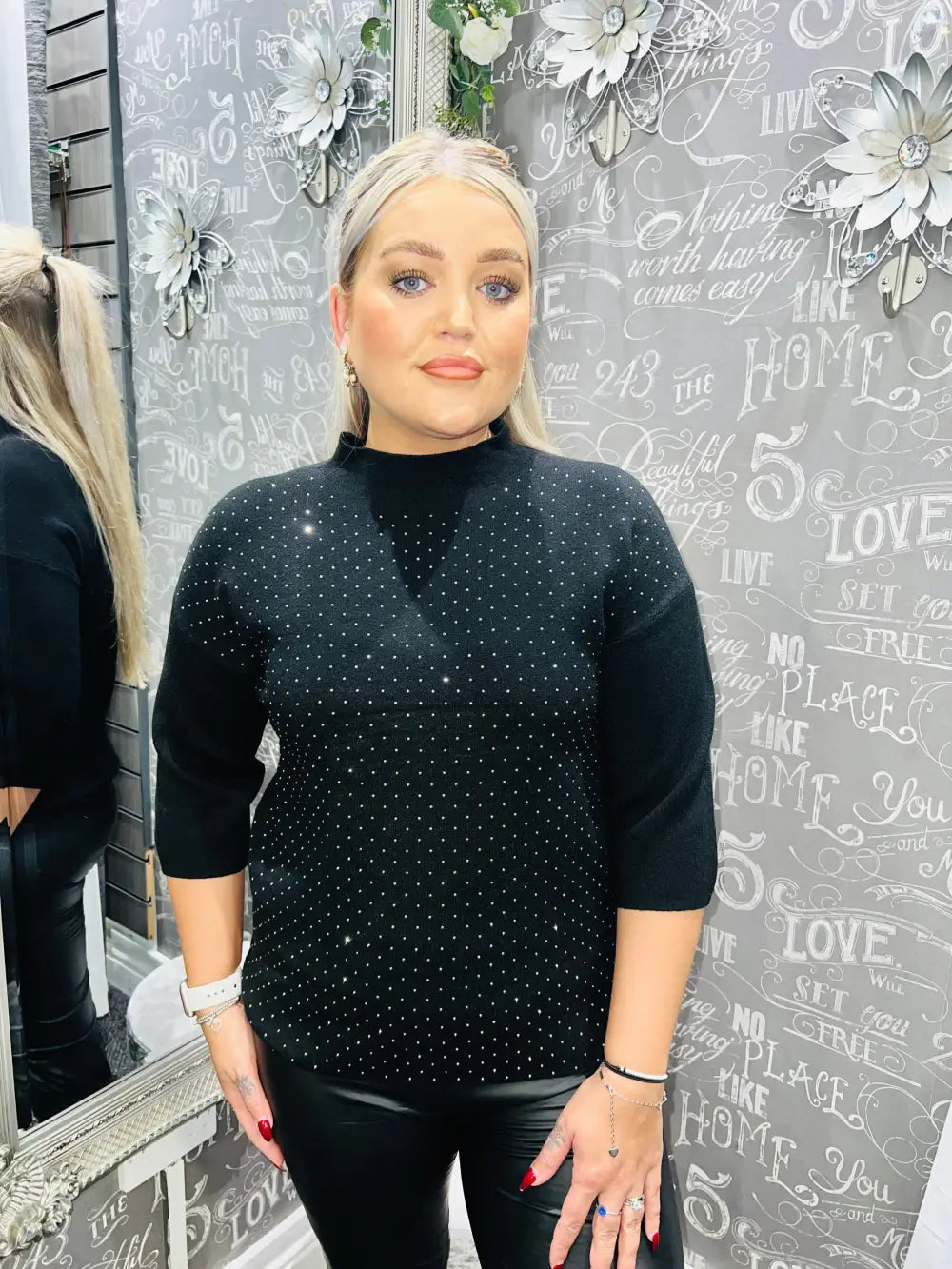 Tilly Sparkle Jumper BLACK