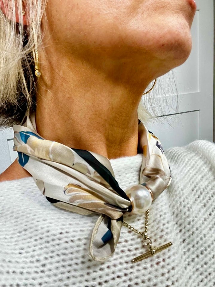 Bouquet Magnetic Scarf BEIGE