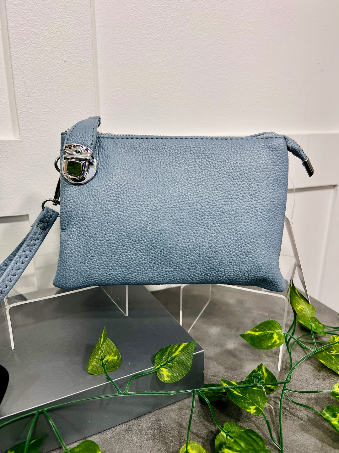 Trudy Clutch Handbag PALE BLUE