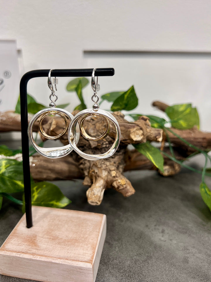 Gracee Mixed Circle Earrings SILVER/GOLD