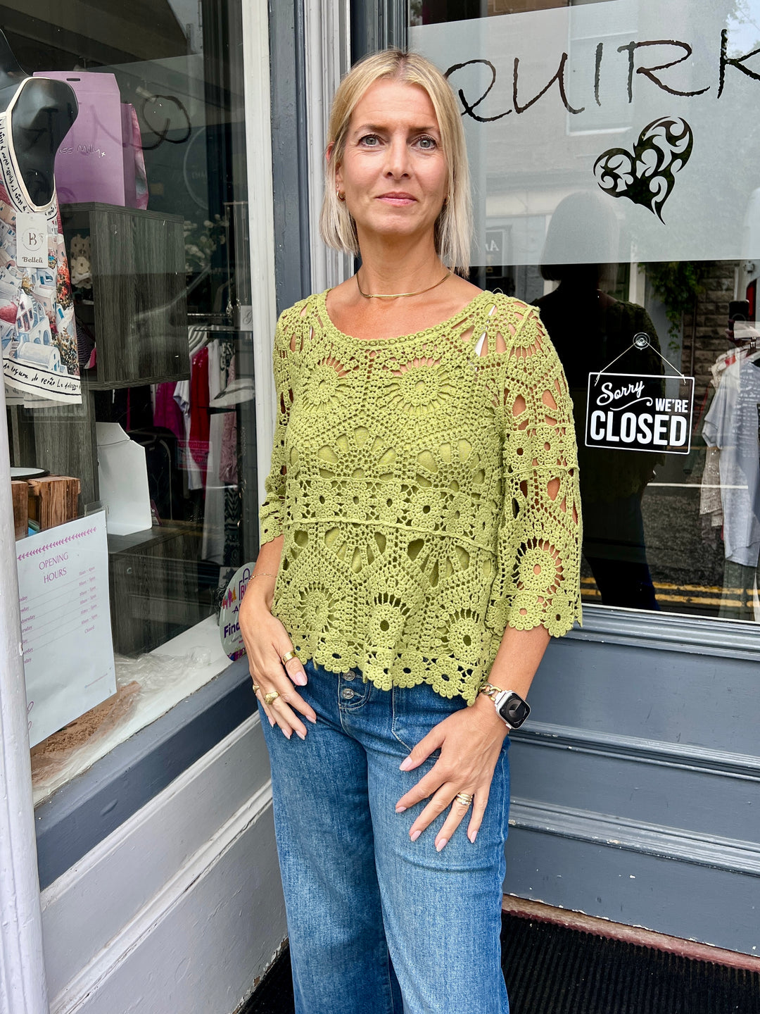 Saskia Crochet With Vest OLIVE