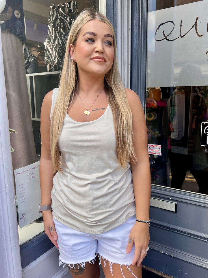 Tina Stretch Vest BEIGE