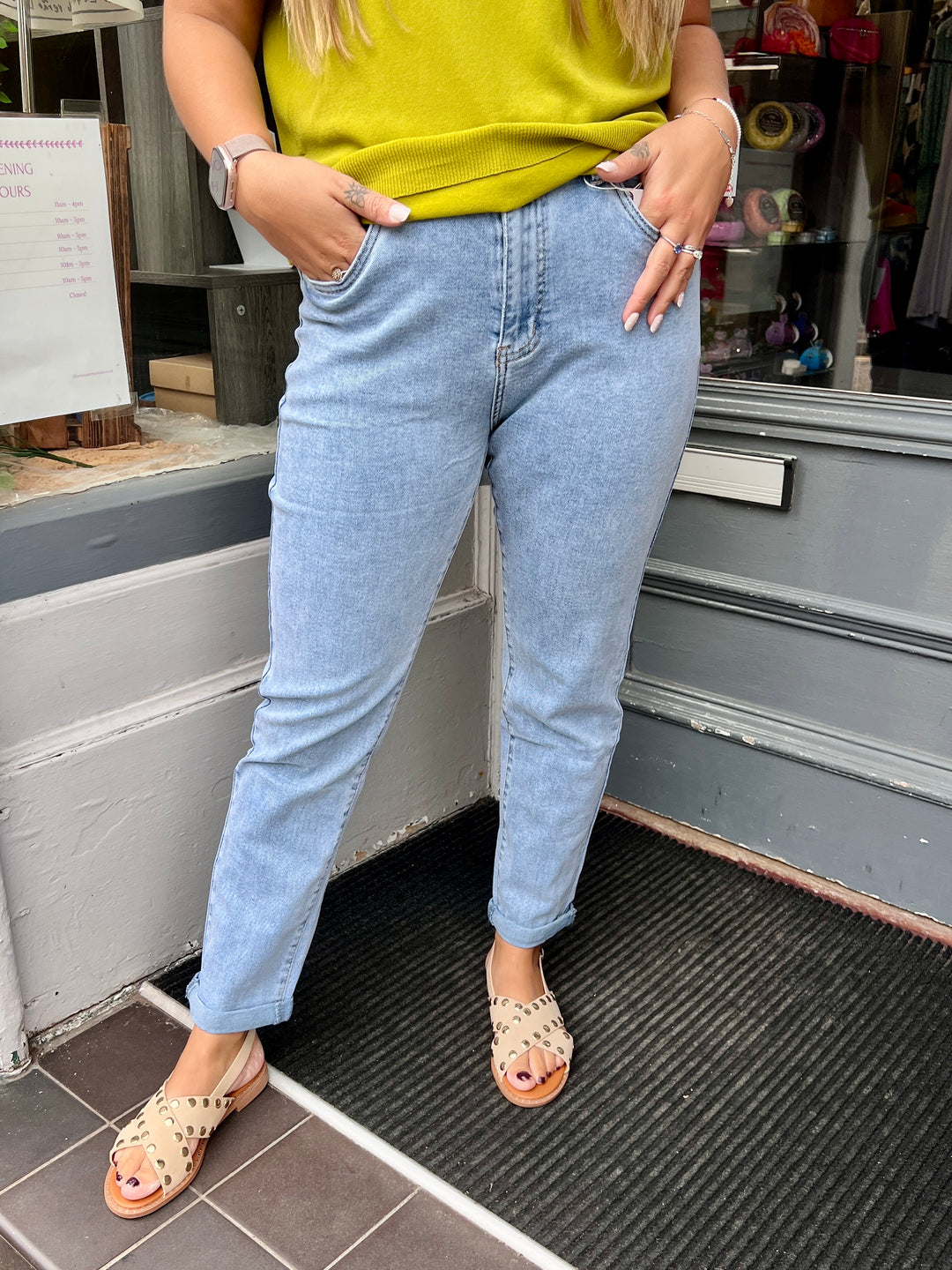 Ava Mom Jeans LIGHT BLUE