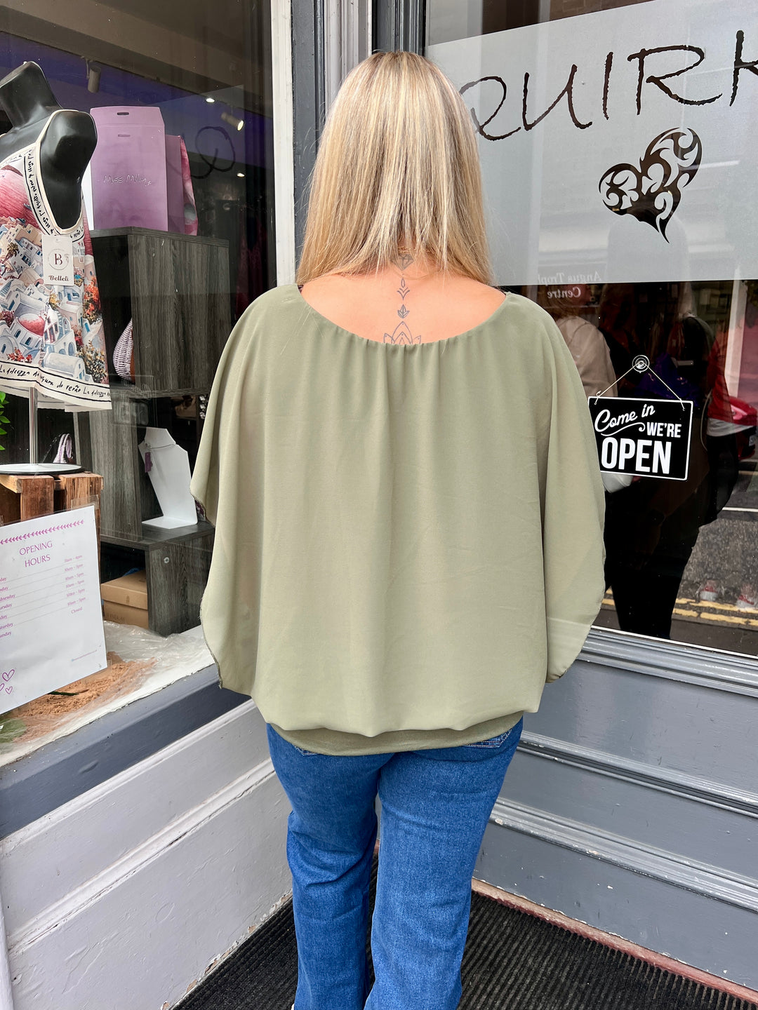 Bella Chiffon Blouse LIGHT KHAKI