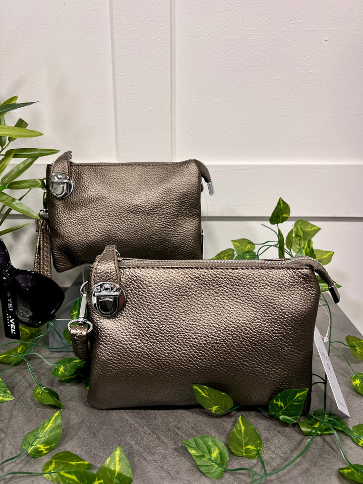 Trudy Clutch Handbag BRONZE