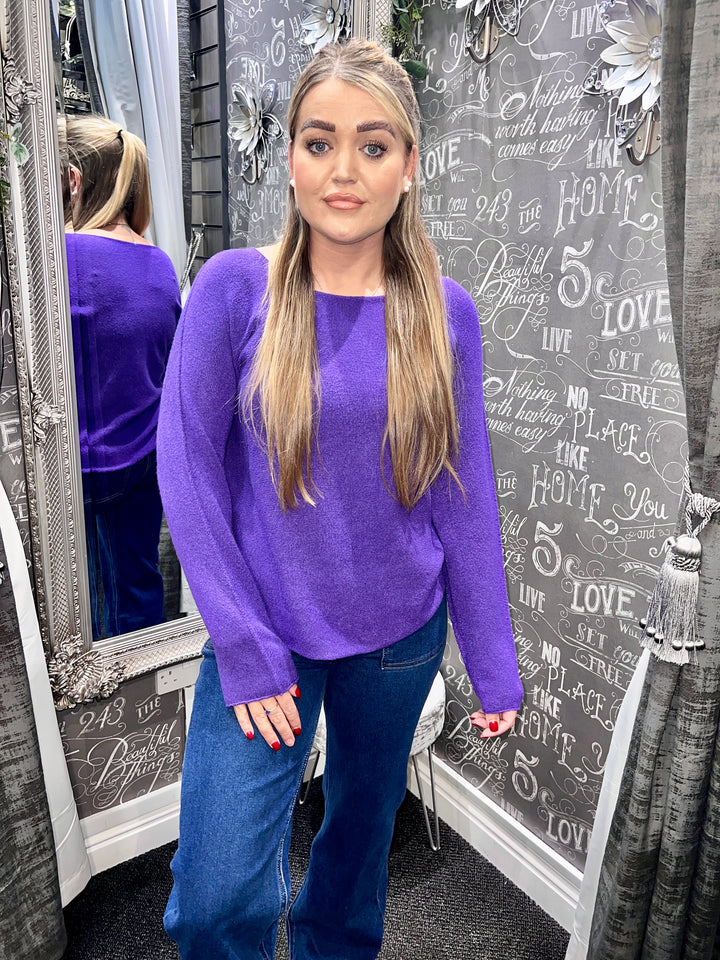 Italian Knit Jumper PURPLE