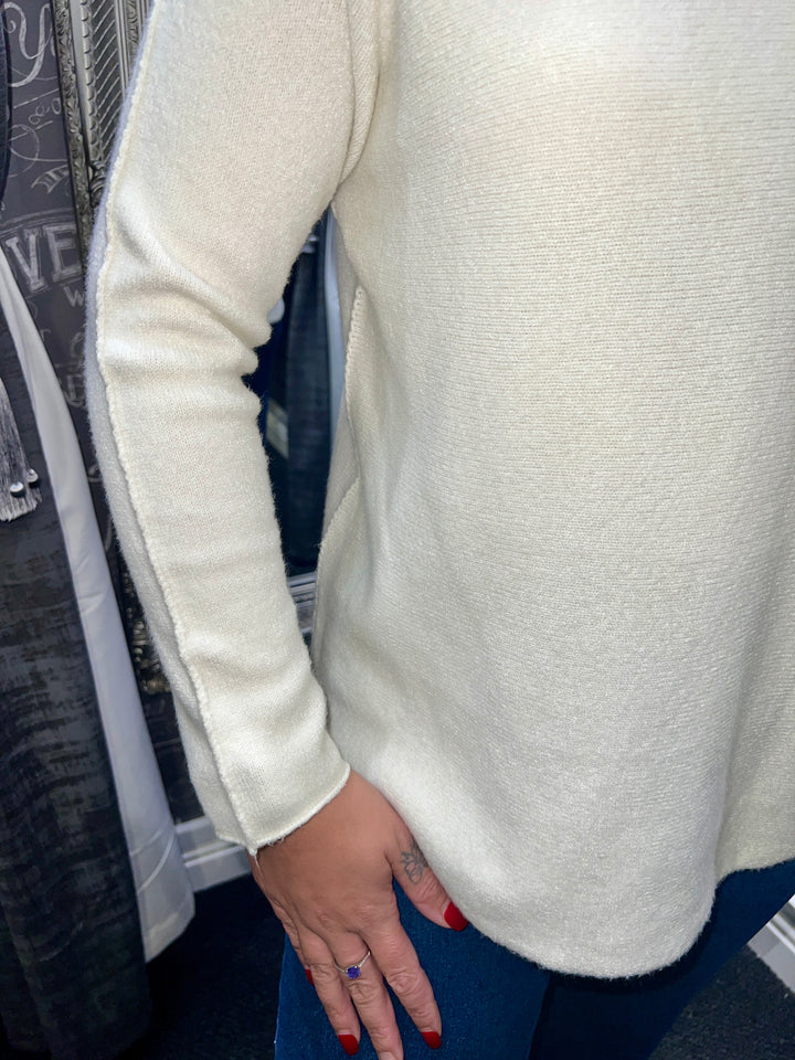 Italian Knit Jumper WINTER WHITE