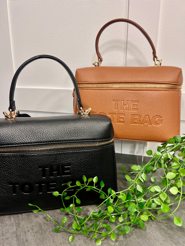 The Tote Grab Handle Bag TAN