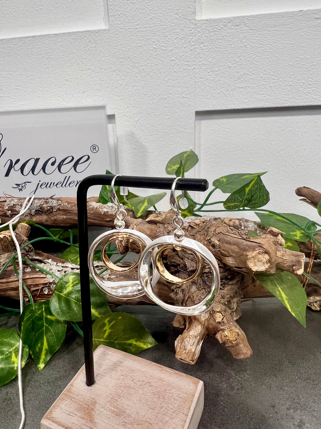 Gracee Mixed Circle Earrings SILVER/GOLD