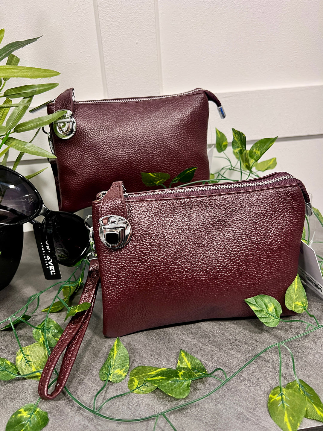 Trudy Clutch Handbag MAROON