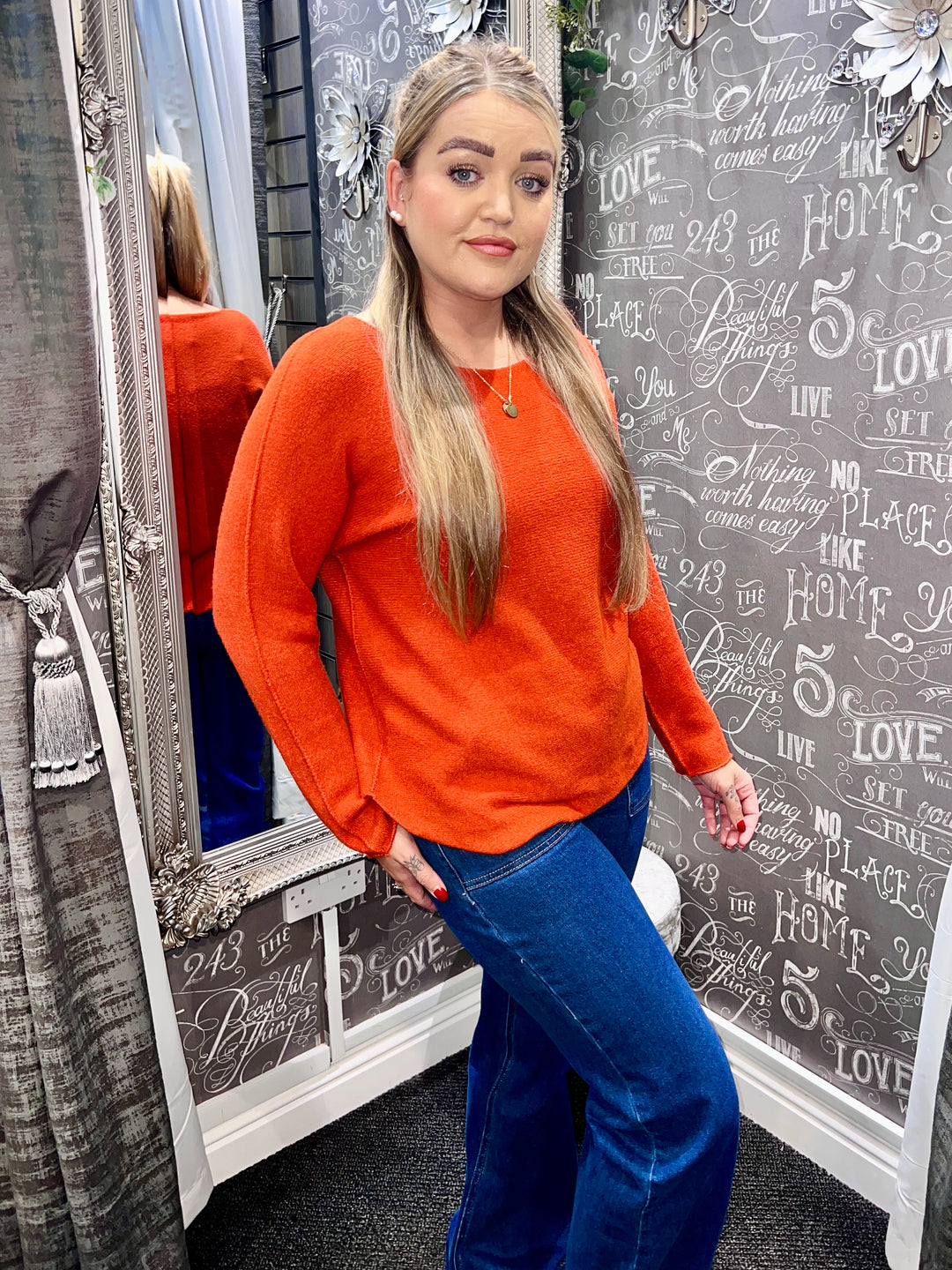 Italian Knit Jumper RUST