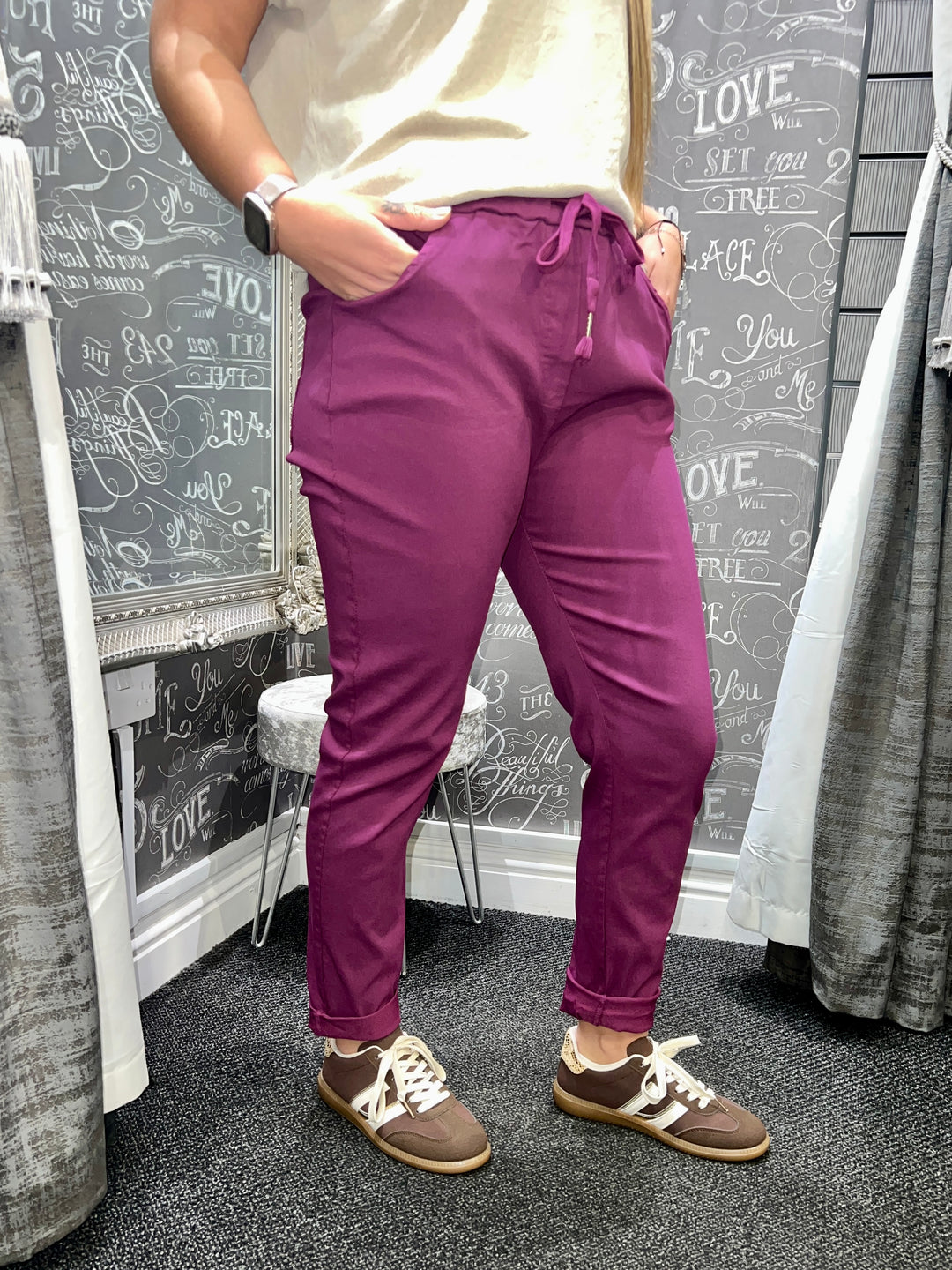 Premium Magic Trousers PLUM