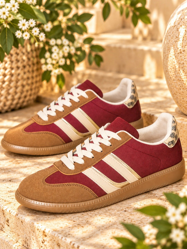Bronte Suede Trainers WINE