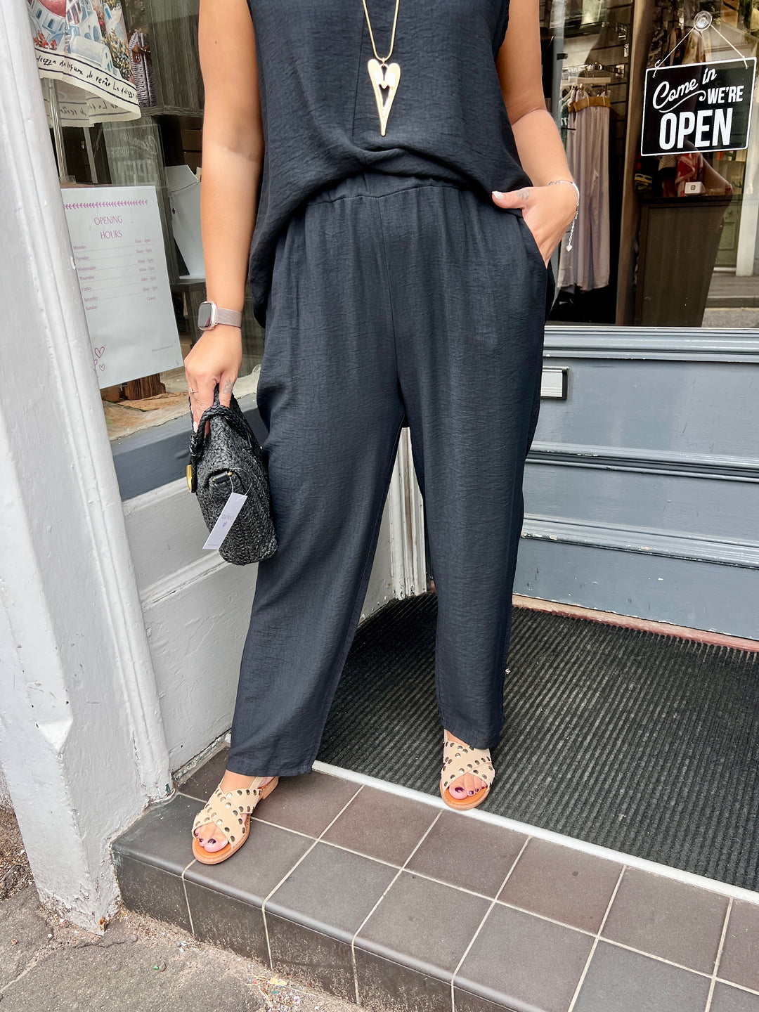 Jacinda Co-Ord Set BLACK