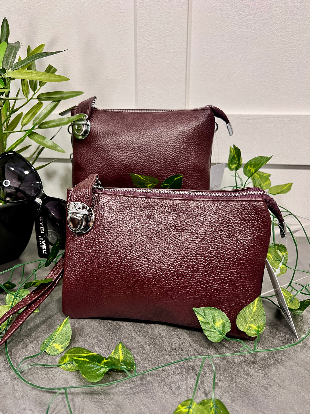 Trudy Clutch Handbag MAROON