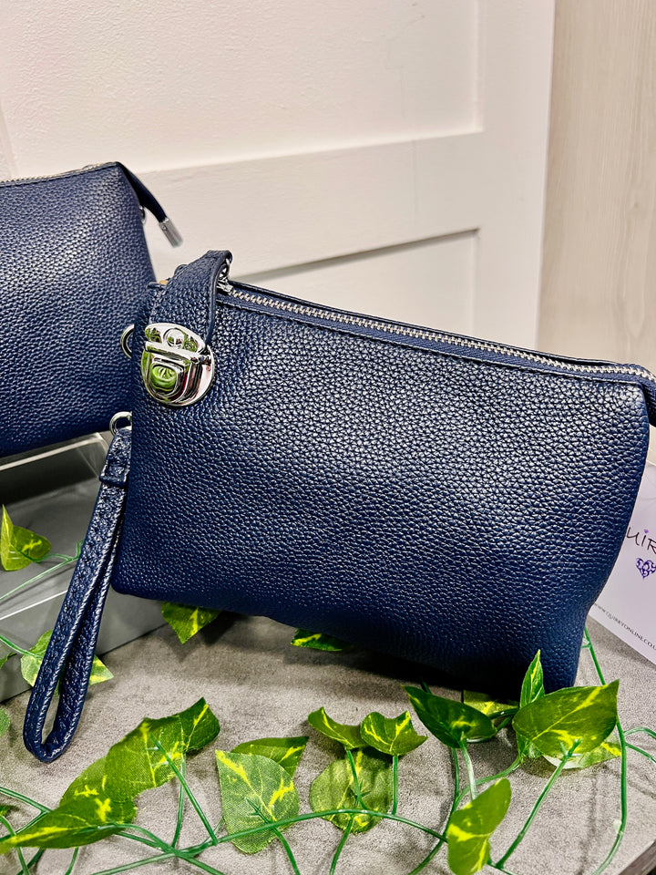 Trudy Clutch Handbag NAVY