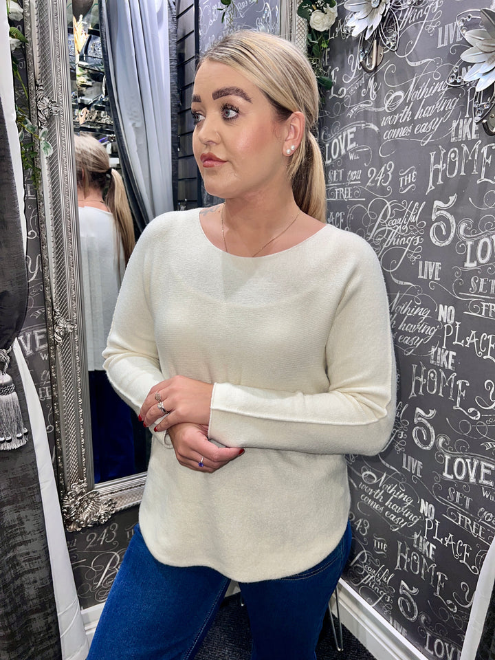 Italian Knit Jumper WINTER WHITE