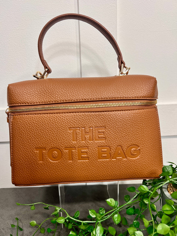 The Tote Grab Handle Bag TAN