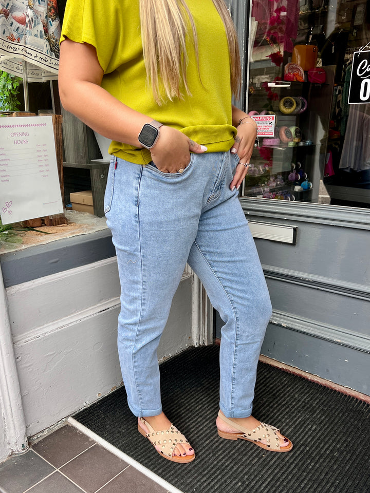 Ava Mom Jeans LIGHT BLUE
