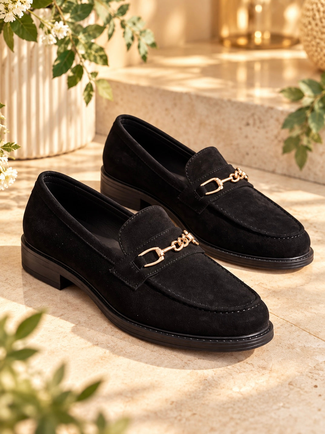 Erynn Suedette Loafers BLACK